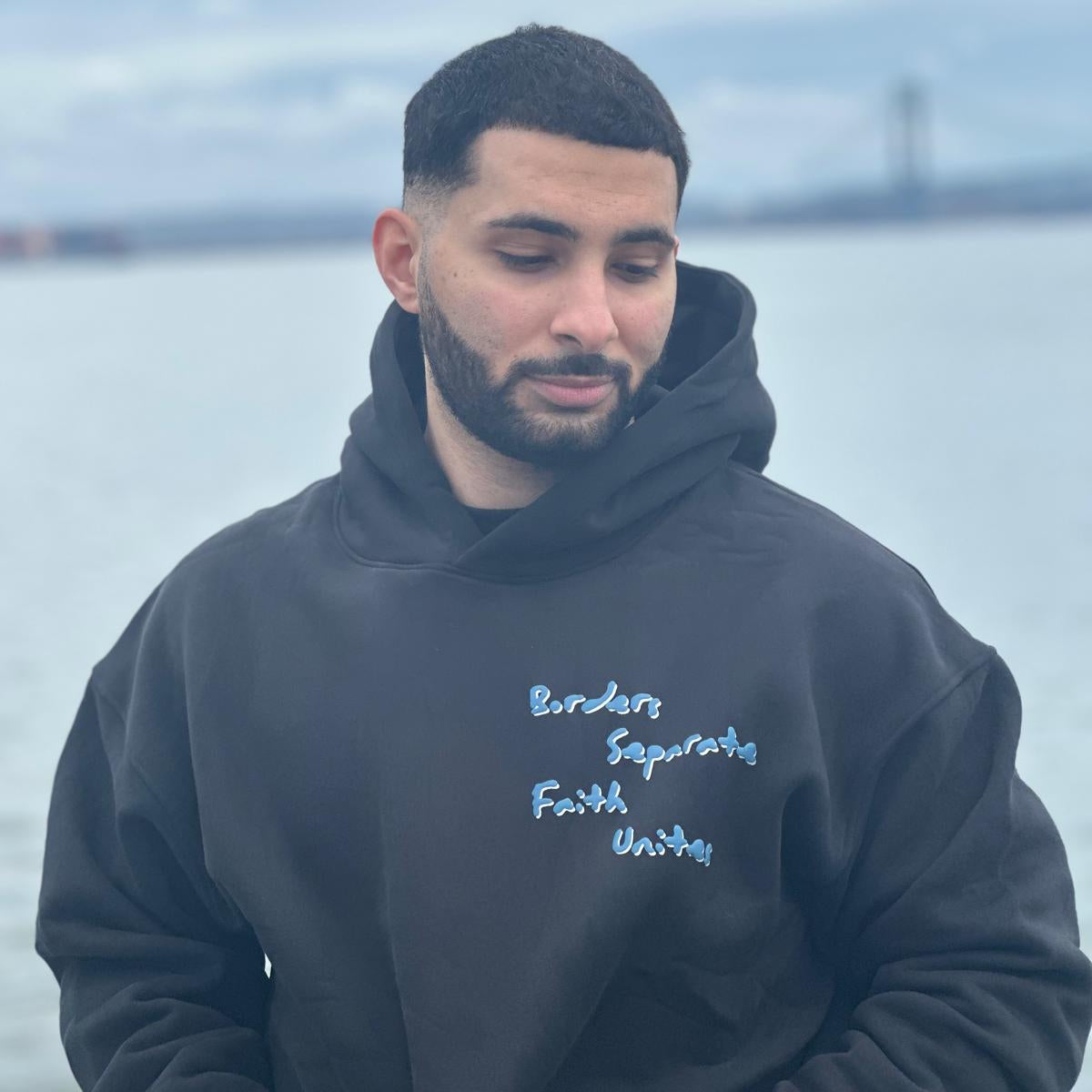 Separated By Borders United Through Faith Hoodie