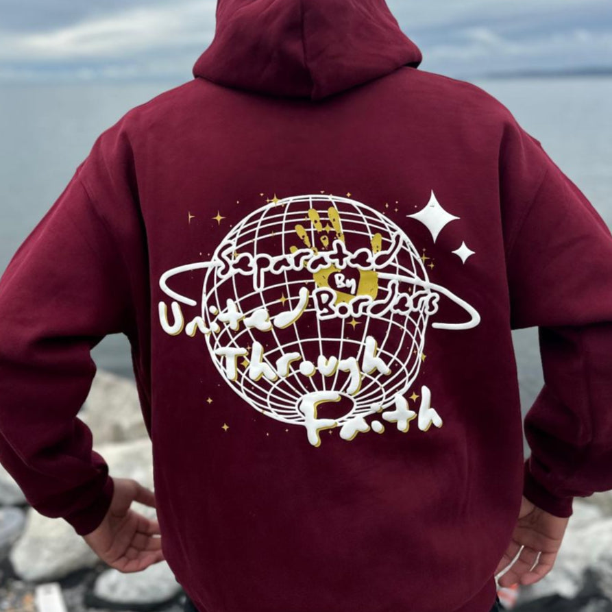 Separated By Borders United Through Faith Hoodie