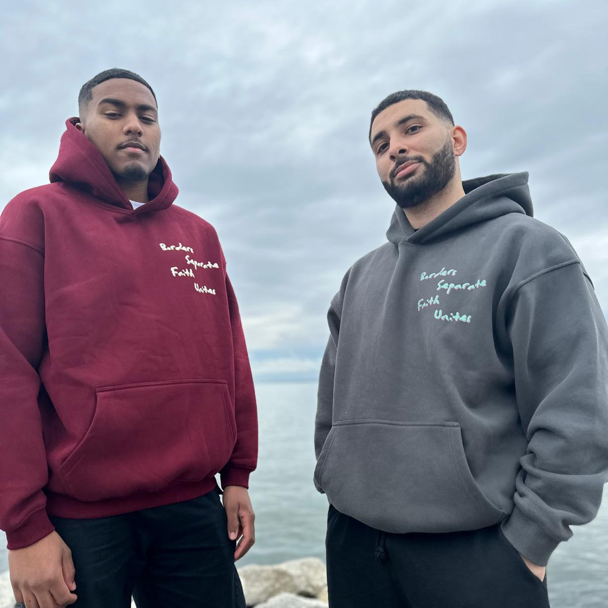 Separated By Borders United Through Faith Hoodie
