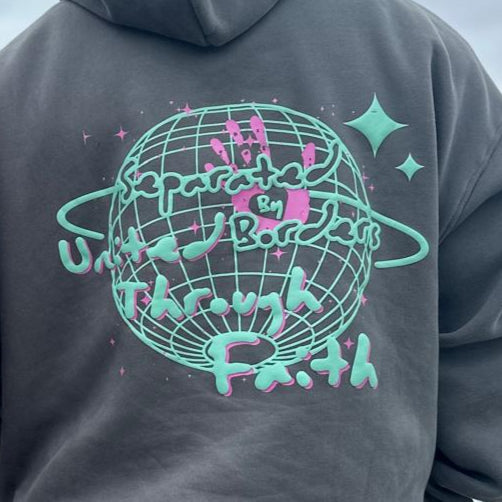 Separated By Borders United Through Faith Hoodie