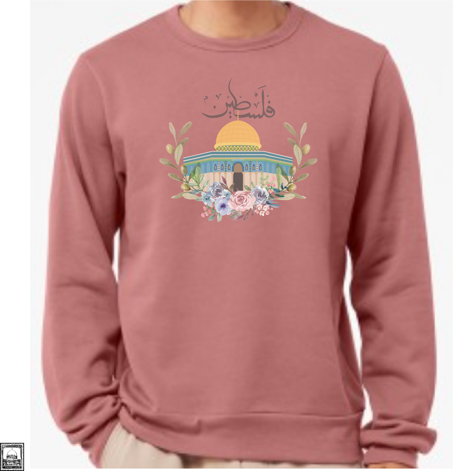 Al-Aqsa Flowers Crewneck