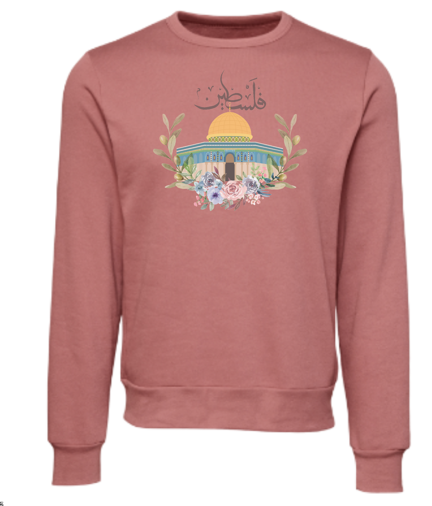 Al-Aqsa Flowers Crewneck