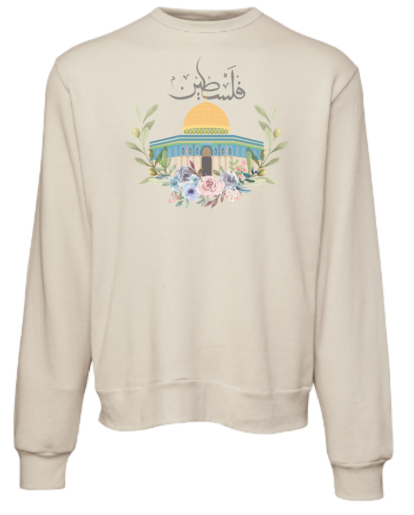 Al-Aqsa Flowers Crewneck